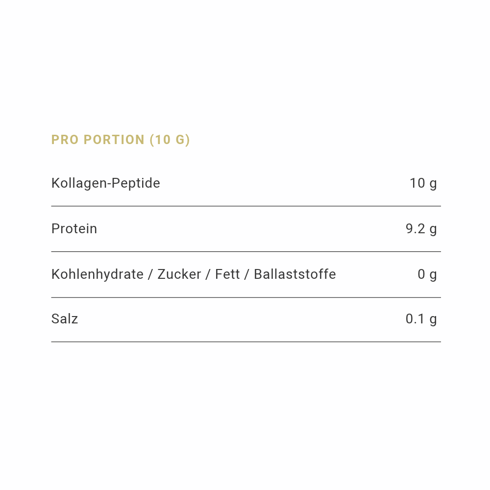RYVA Premium Collagen Peptides | 1 kg = 100 Portionen
